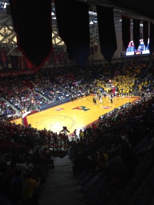 Picture from Temple vs La Salle at the Palestra on December 6, 2014